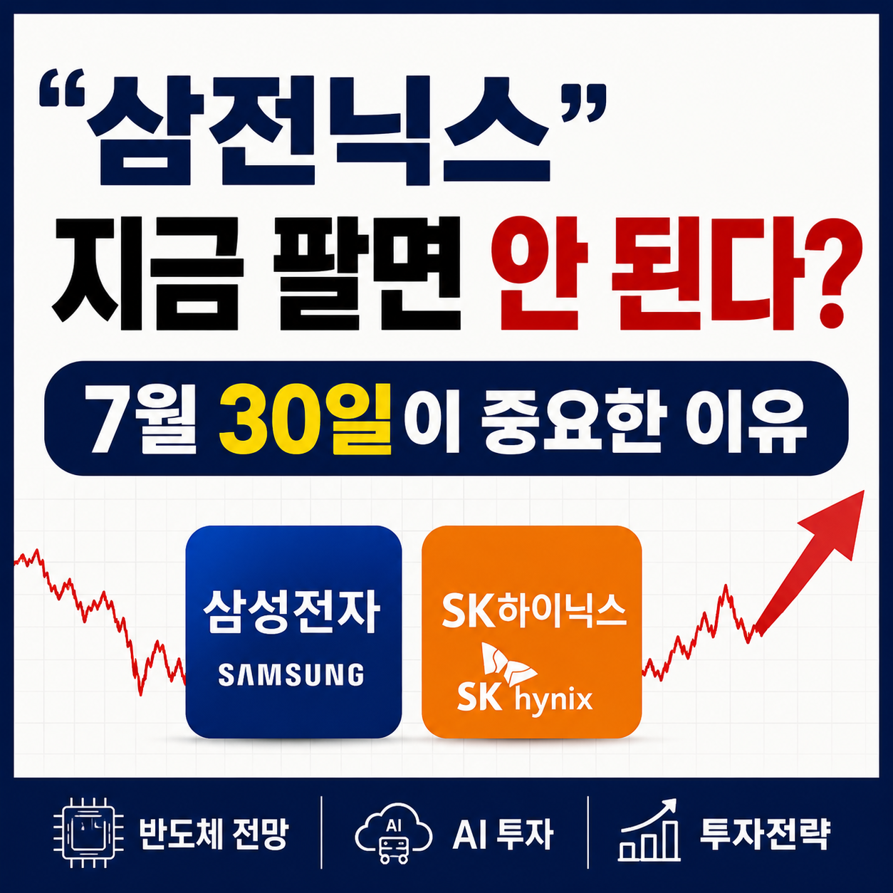 삼전닉스 지금 팔면 안 될까? 7월 30일이 중요한 진짜 이유
