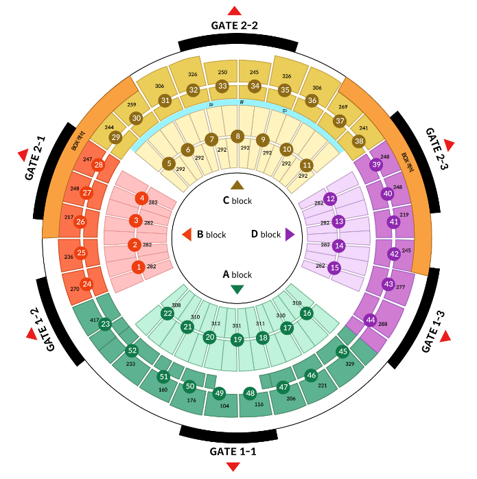 공연장 좌석정보