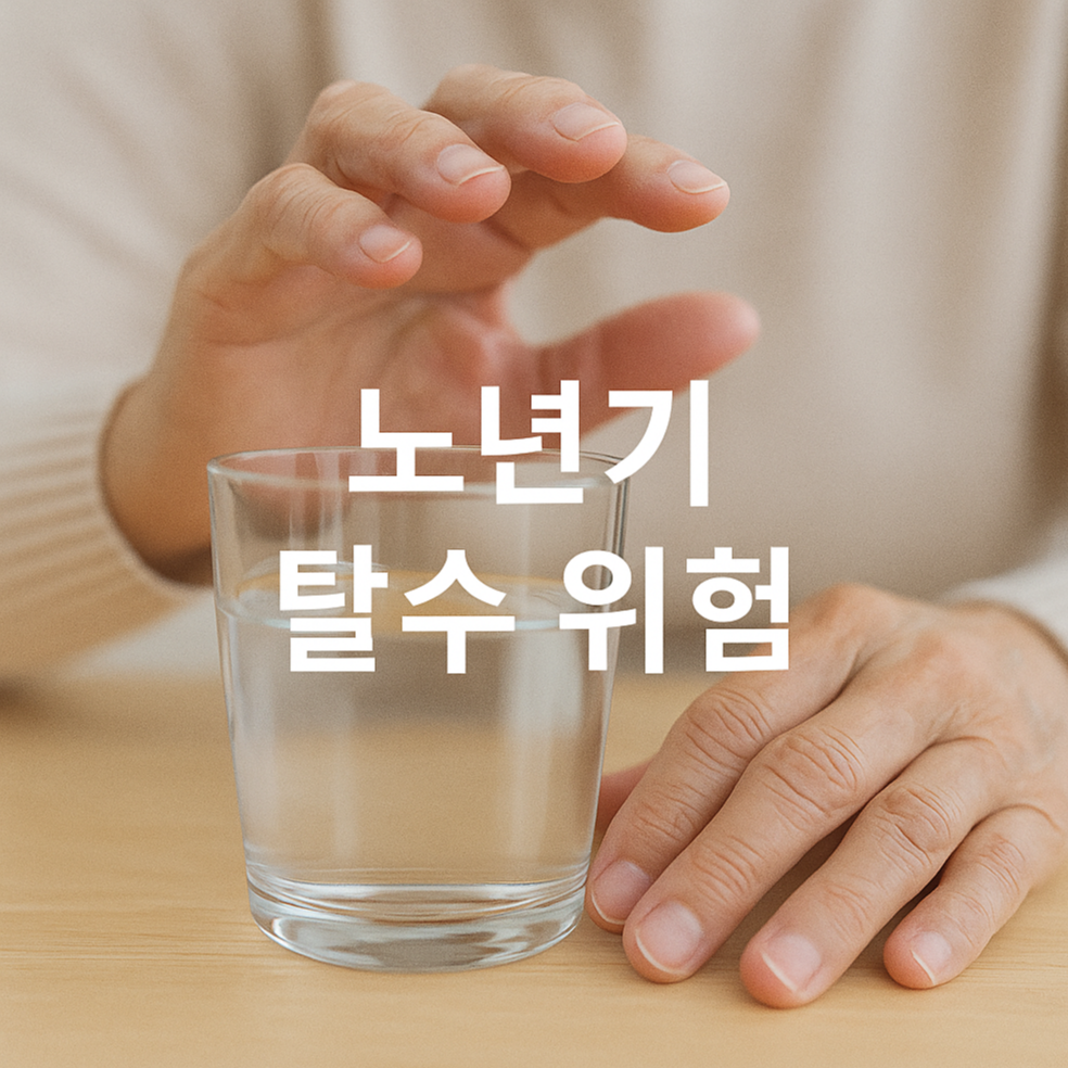 &ldquo;물 충분히 마시는데도 탈수&rdquo; 노년기 체내 수분 부족의 진짜 이유💧