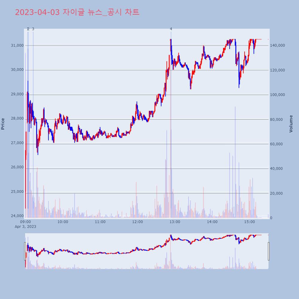 자이글_뉴스공시차트