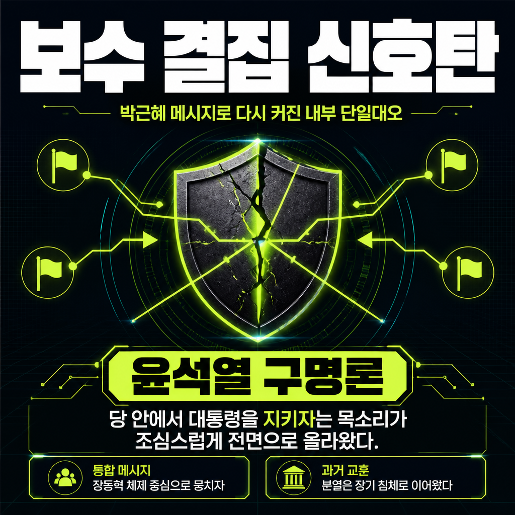 보수 결집 신호탄