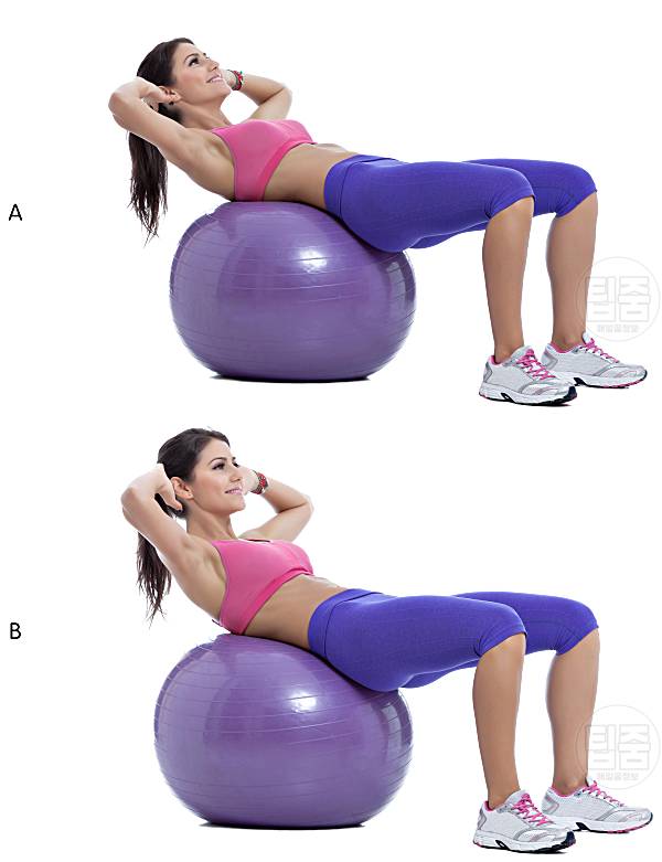 뱃살 빼는 최고의 운동 볼크런치