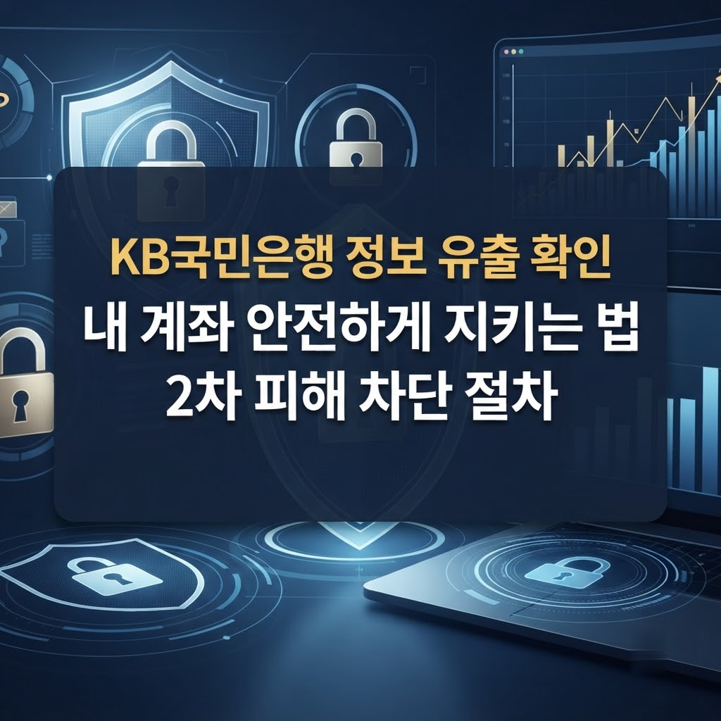 KB국민은행 개인정보 유출 확인 및 보안 설정 절차