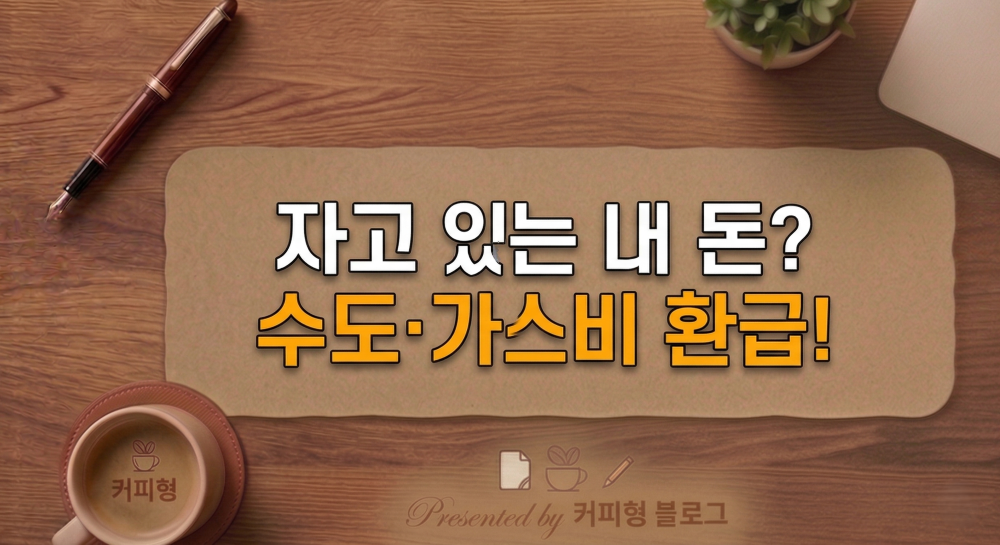 공과금 과오납 환급방법 안내 커피형 블로그 썸네일 이미지