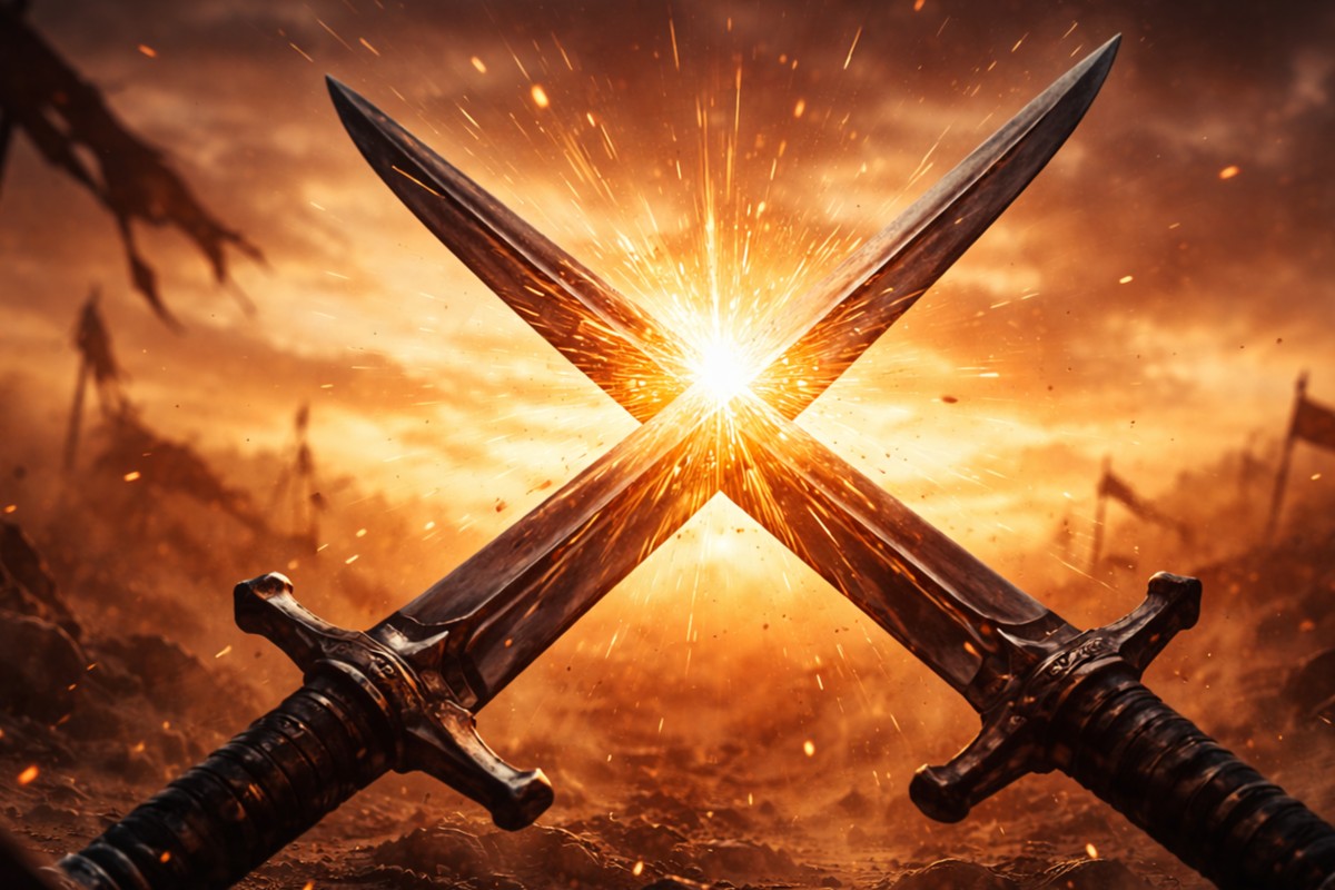 1대 1 진검 승부