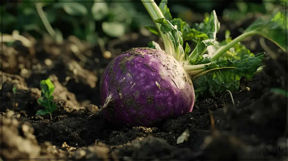 콜라비가-흙-속에서-자라나는-모습