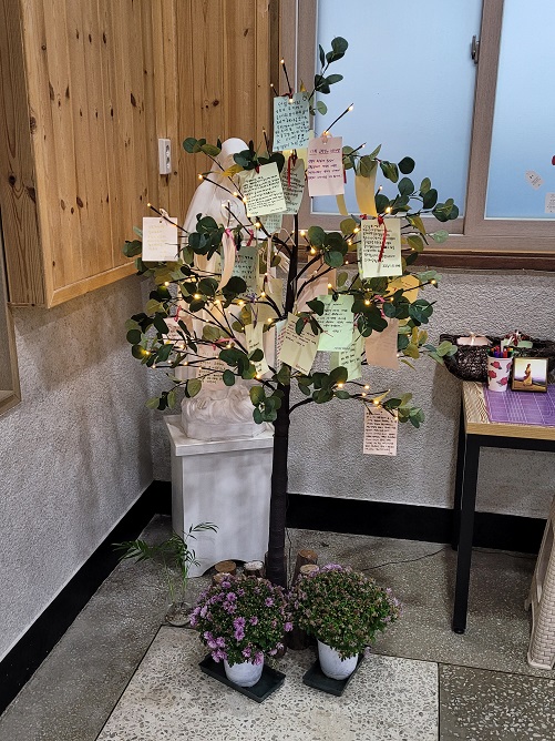 군산 옥봉성당 기도 나무