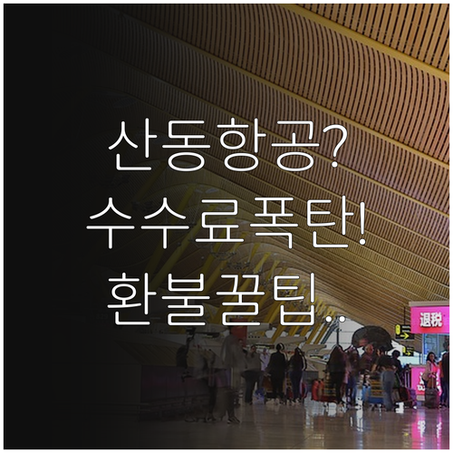 산동항공 운임 종류별 취소 수수료 비..