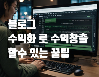 블로그 수익화 꿀팁