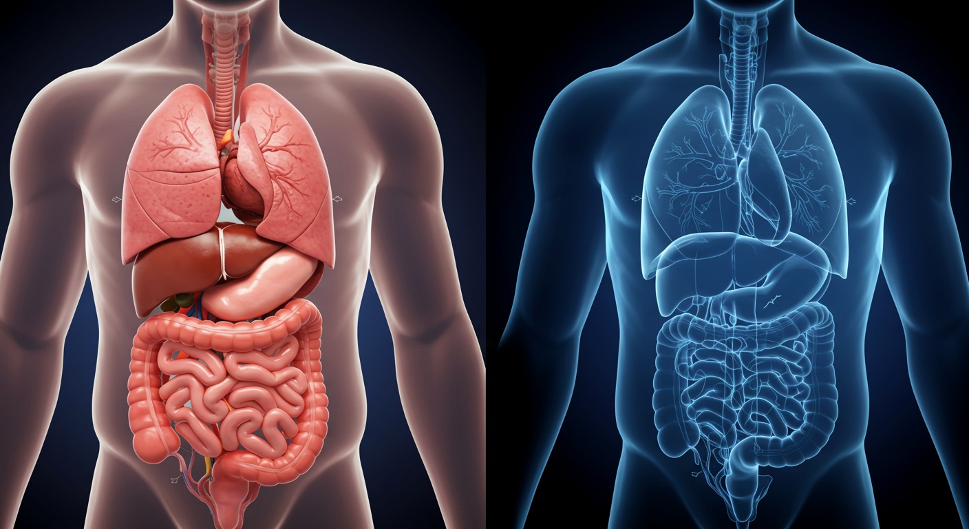 내장지방 감소 전략 시각화