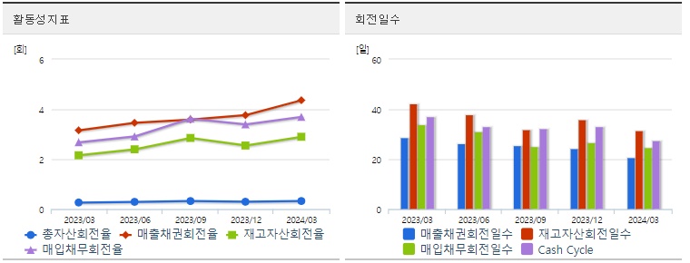 삼양식품 주가 분기 활동성