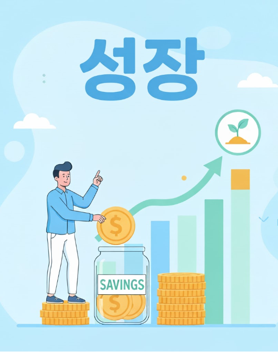 청년도약계좌 홍보 포스터 또는 금융상품 안내 이미지를 설명