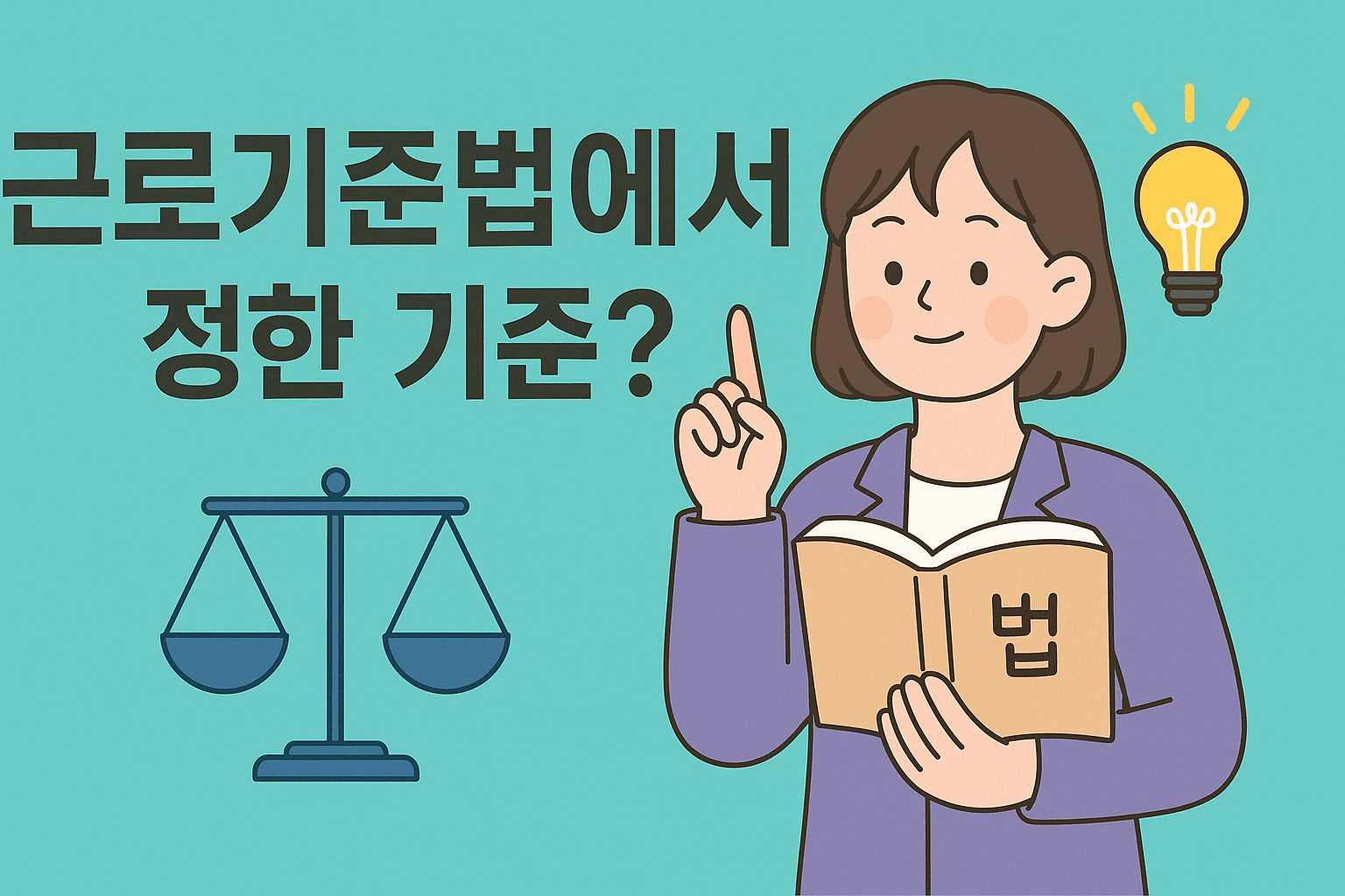 근로기준법에서 정한 기준은?