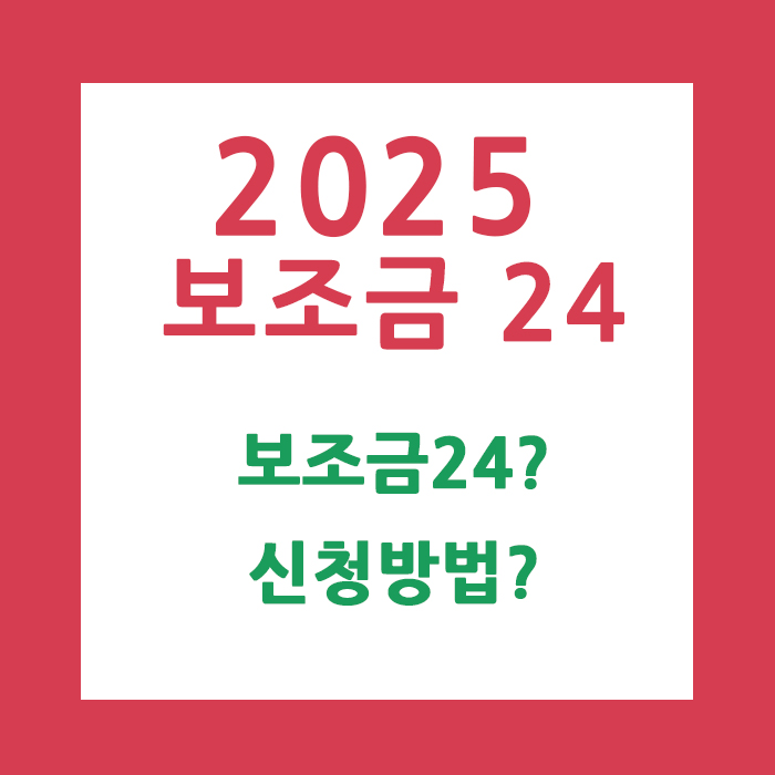 2025 보조금 24 관련이미지