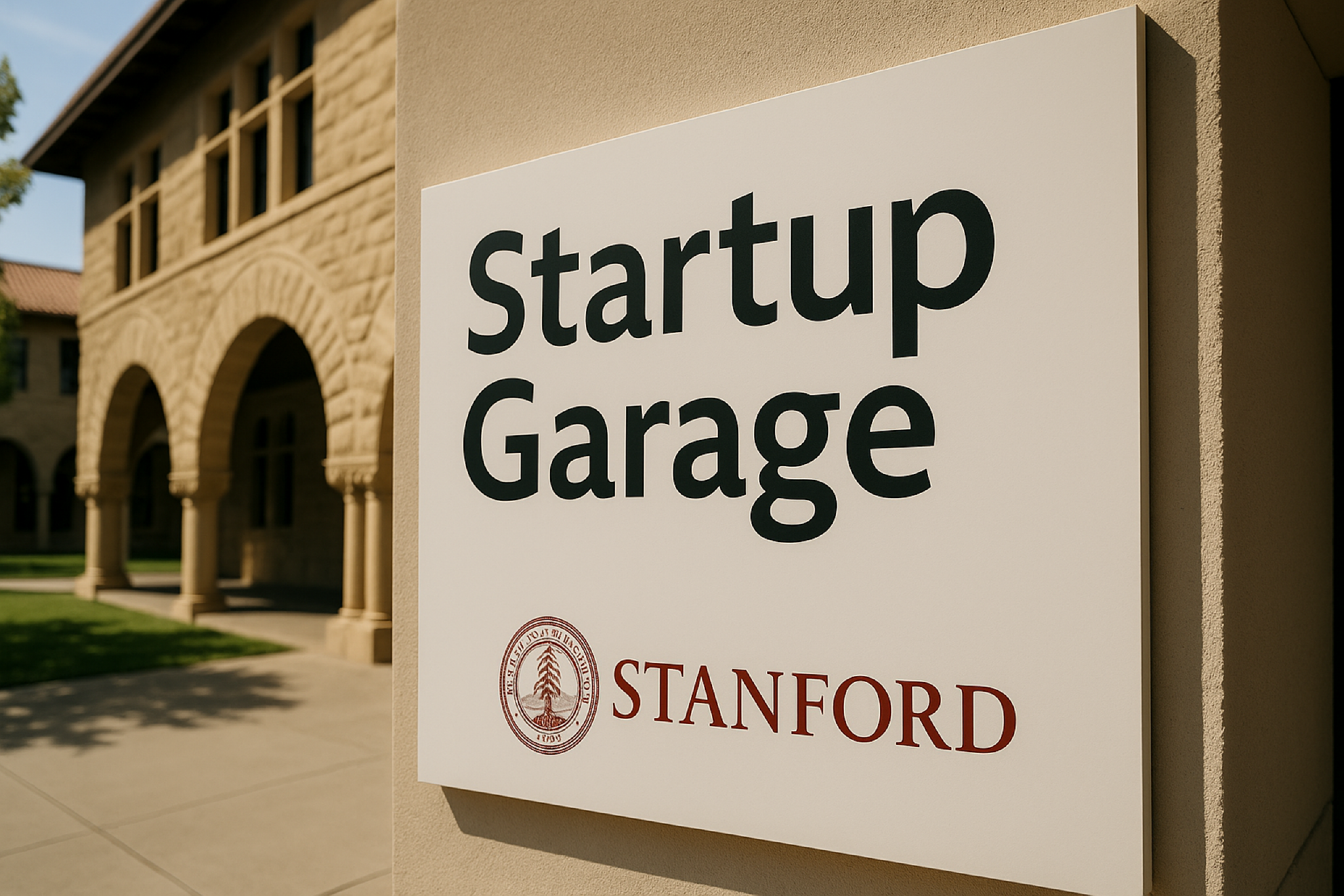 차고 창업(Startup Garage) 이라는 팀 프로젝트를 운영 중인 스탠포드 경영대학원의 모습