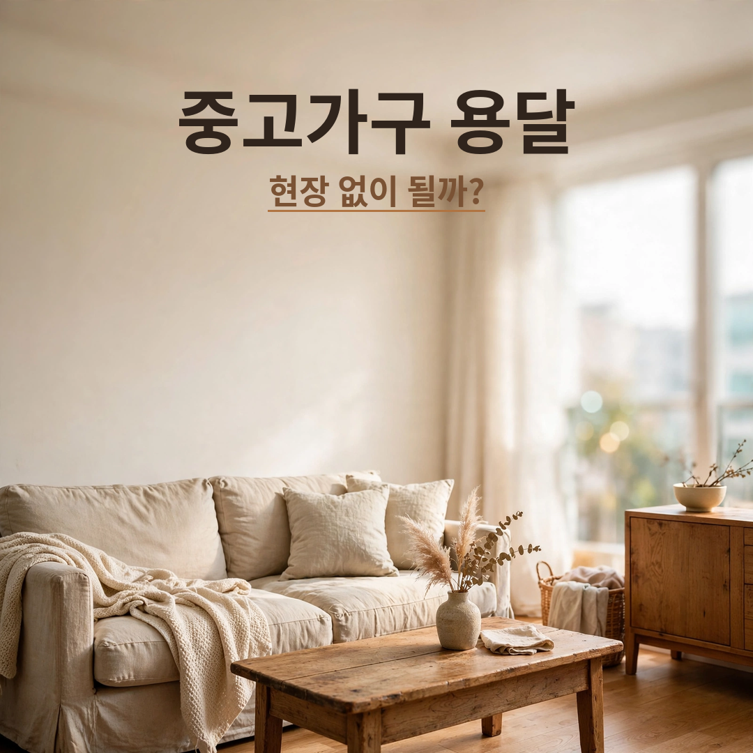 거실에 있는 중고 가구 사진