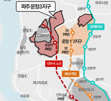 gtx-a노선 운정역 위치