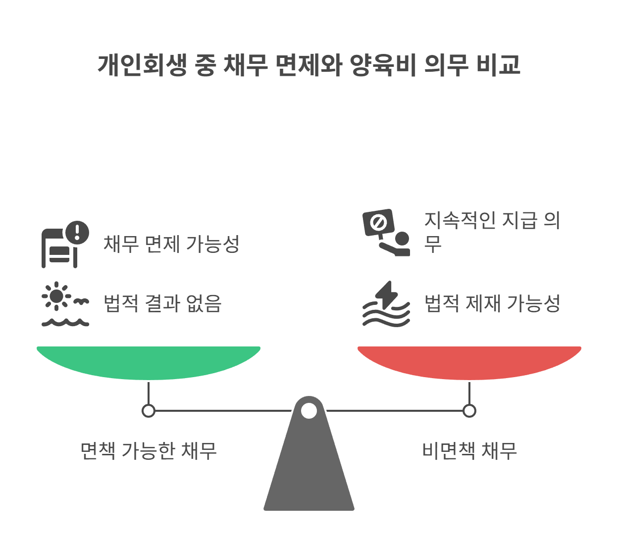 개인회생 중 양육비, 면책이 안된다구요?