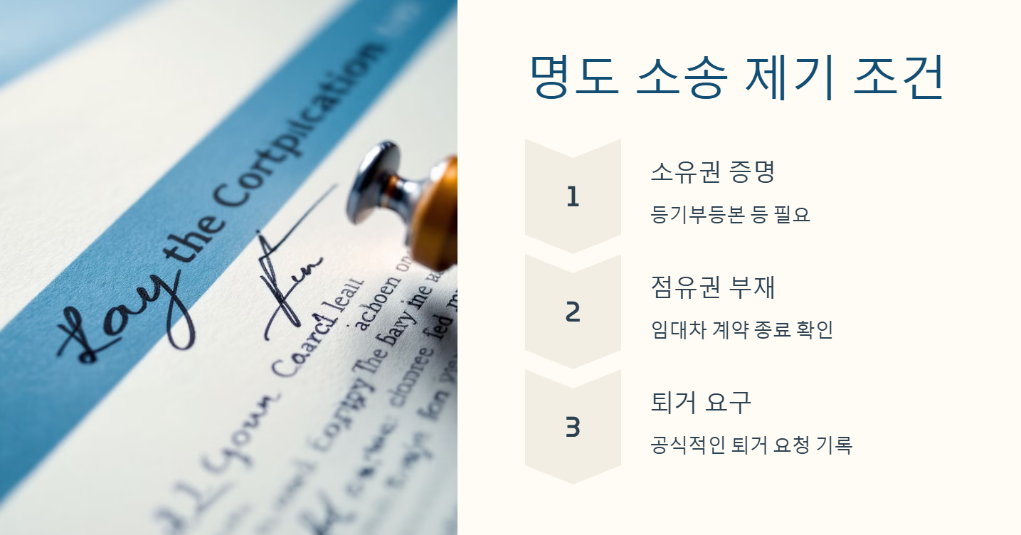 명도 소송 제기 조건