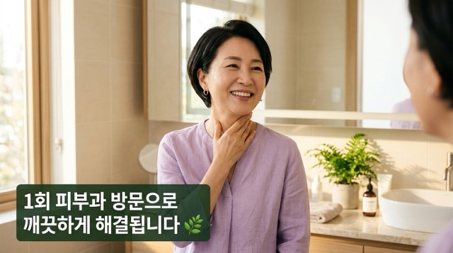 쥐젖 제거 후 깨끗하고 건강한 피부 회복 희망적 이미지