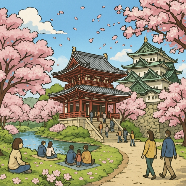 나고야 벚꽃 여행