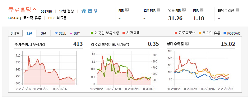 큐로홀딩스 기업정보