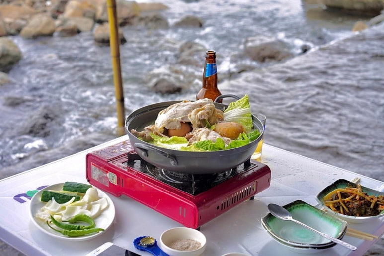 제주 바다앞 백숙 맛집, 속골유원지