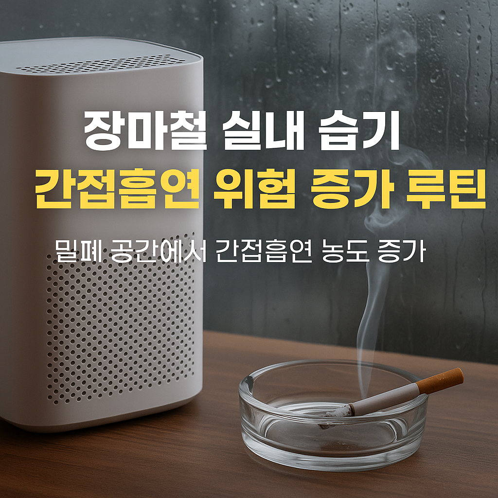 장마철 실내 간접흡연 해결