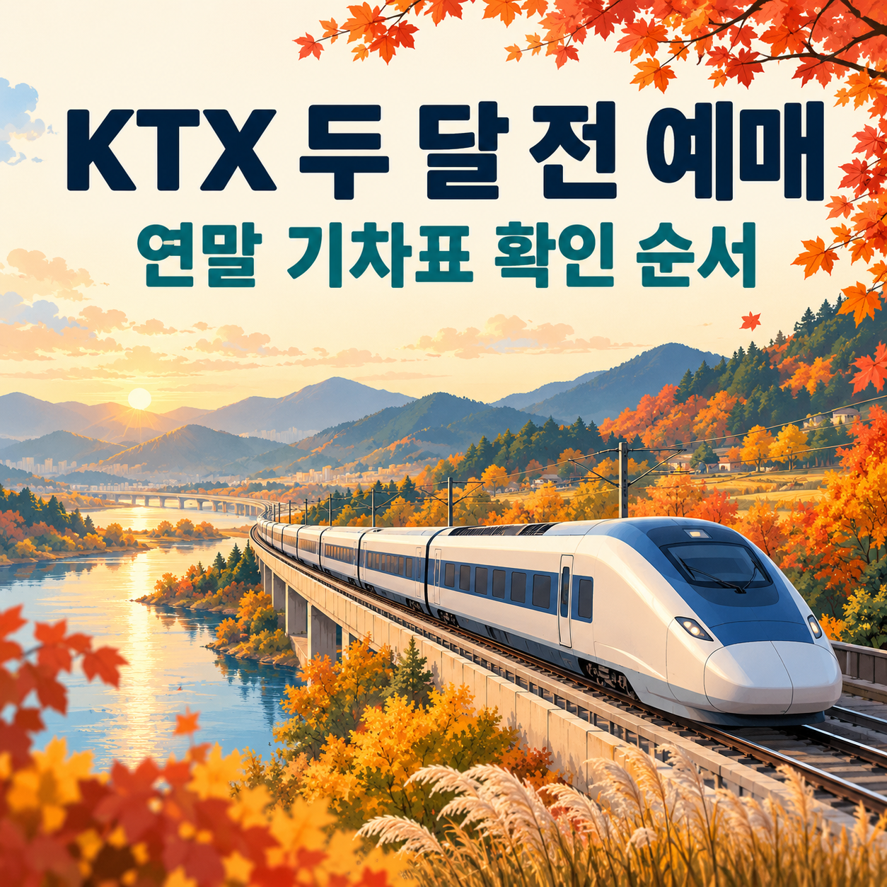 KTX 두 달 전 예매 시작 - 연말 기차표 조회와 예약 전 확인사항