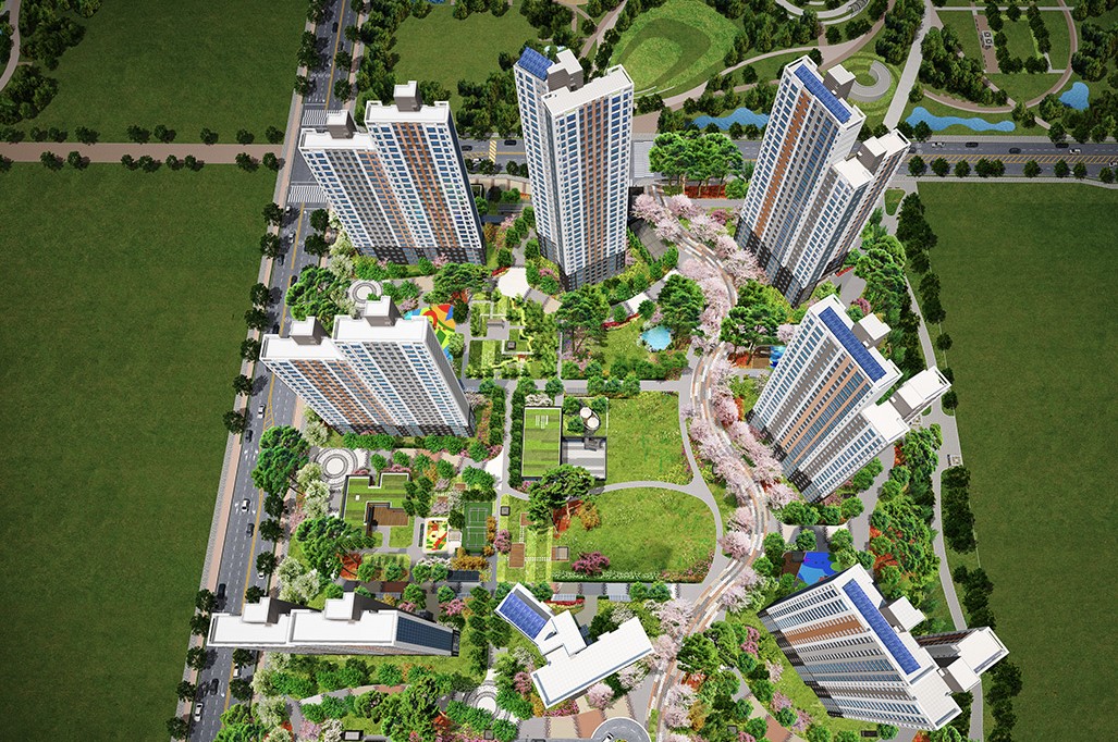 아산 탕정역 예미지 조감도