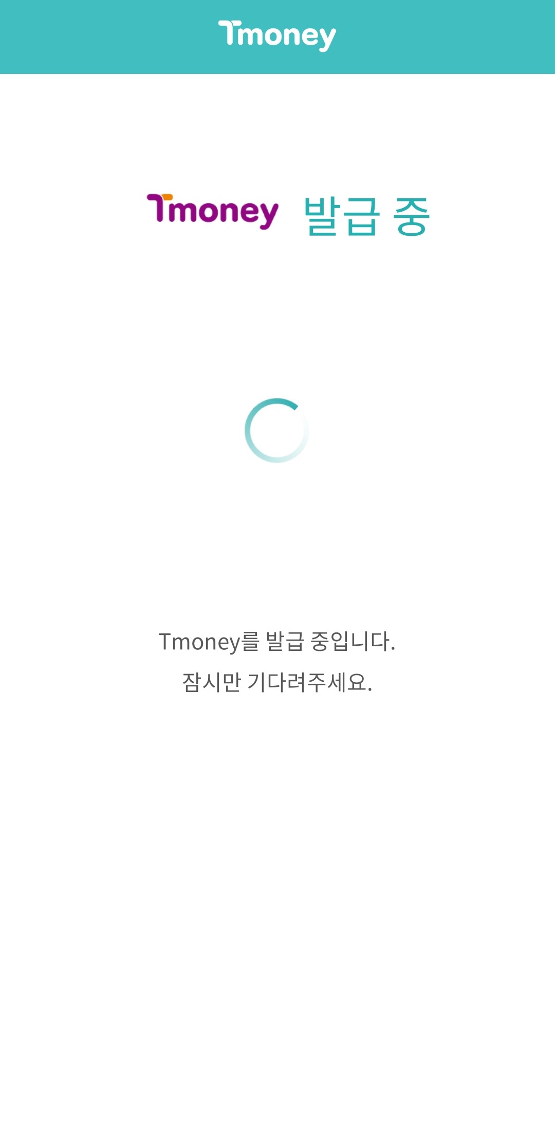 티머니-발급-중