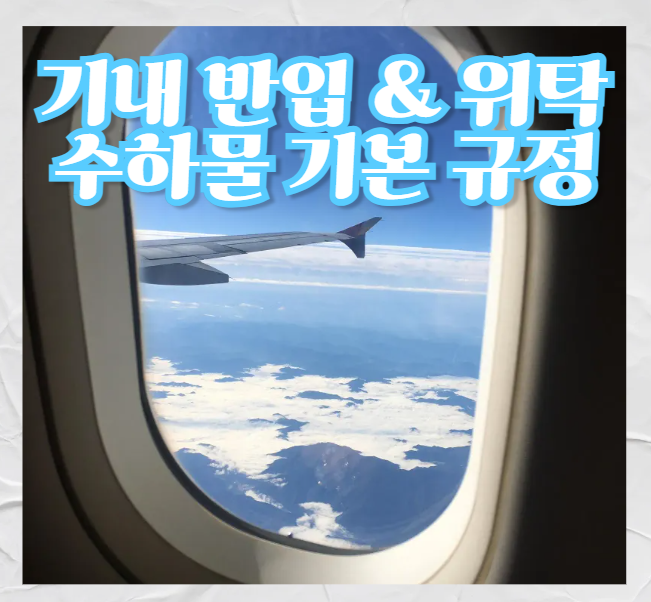 기내반입 &amp;수화물 기본 규정