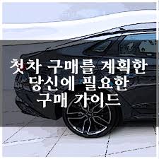 첫 차 구매 가이드