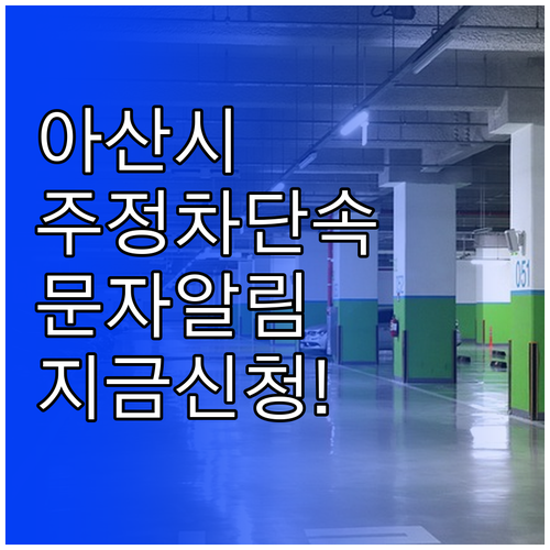 아산시 주정차 단속 구역 확인 및 문..