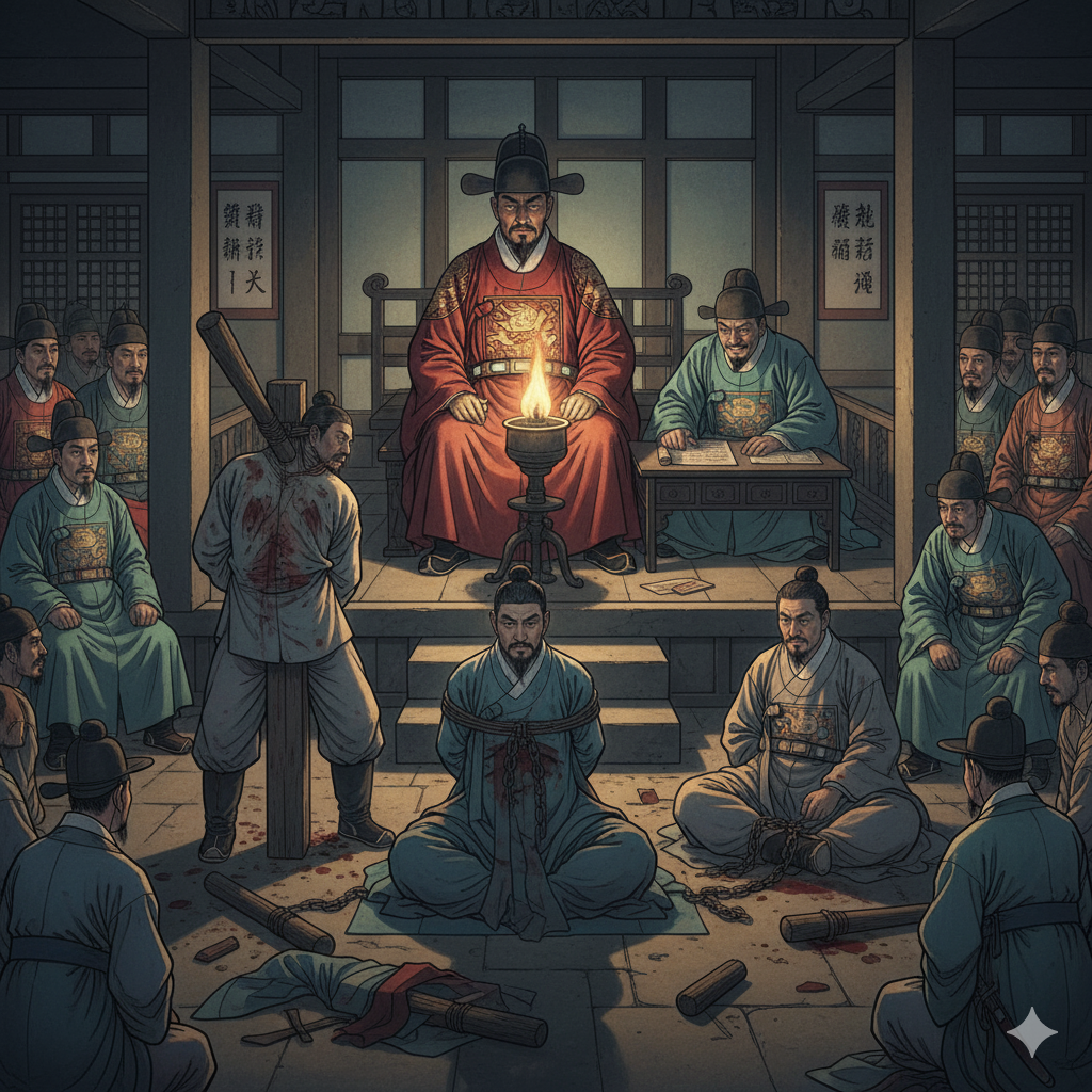 사육신 심문 장면 상상도