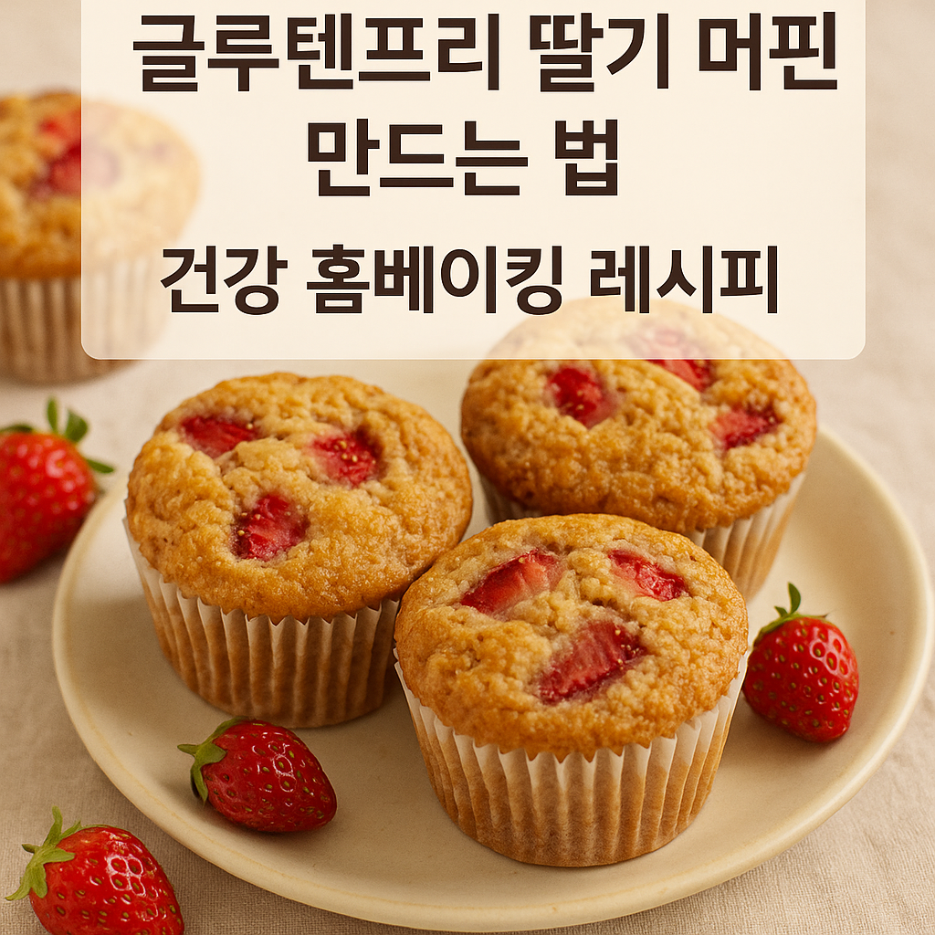 글루텐프리 딸기 머핀 만드는 법