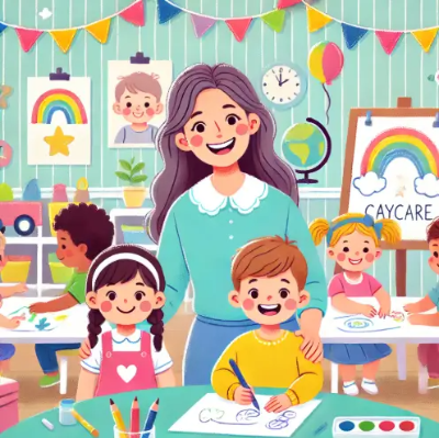 어린이집-선생님-유치원생