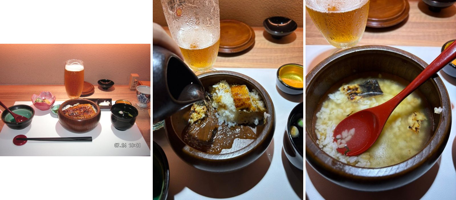 제가 많이 말했죠? 여긴 미친 장어덮밥 맛집이라고요. 별점 5점중에 5점. 오뎅바랑 비교했을때 비슷비슷하긴 한데, 감동은 오뎅바가 좀 더 컸어요. 물론 여기 진짜 존맛이긴 해요. 그 누구한테 말해도 자신있게 추천해줄 수 있어요. 물론 가격은 비쌉니다. 장어가 원래 그렇죠 뭐ㅠㅠ 요새 장어 양식 어쩌고 저쩌고 하던데, 하루빨리 가격이 좀 싸지길 빕니다. 그러면 바로 비행기 끊고 이거 먹으러 갈거에요 · 13번 사진이랑 같은 줄에 넣어줘 · 13번 사진이랑 같은 줄에 넣어줘
