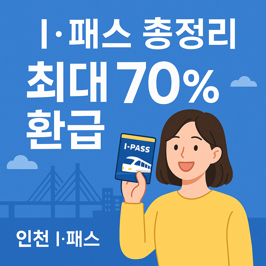 인천 I‑패스 교통비 환급 총정리 신청 혜택 대중교통 70% 돌려받는 법