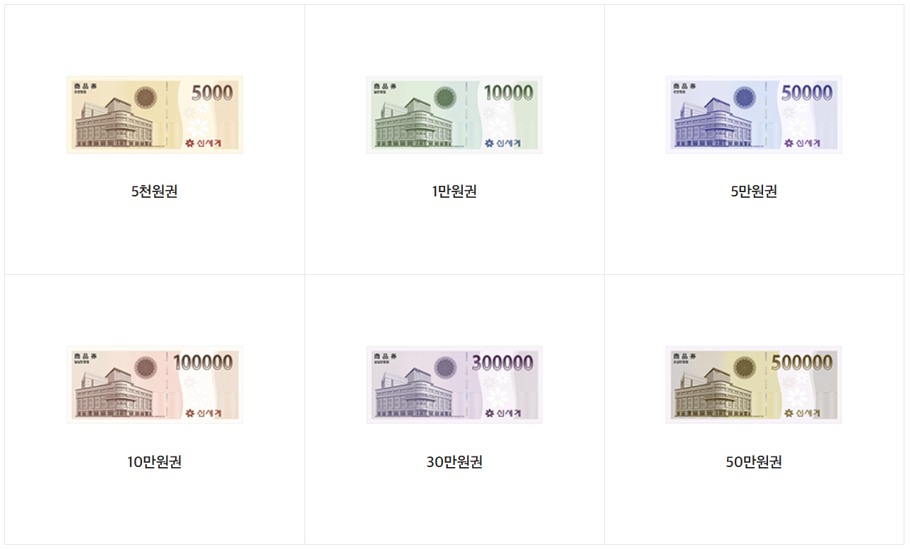 신세계상품권 사용처 총정리