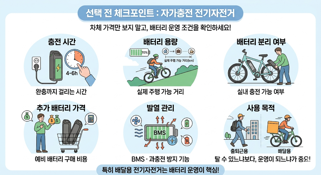 전기자전거 구매 체크포인트