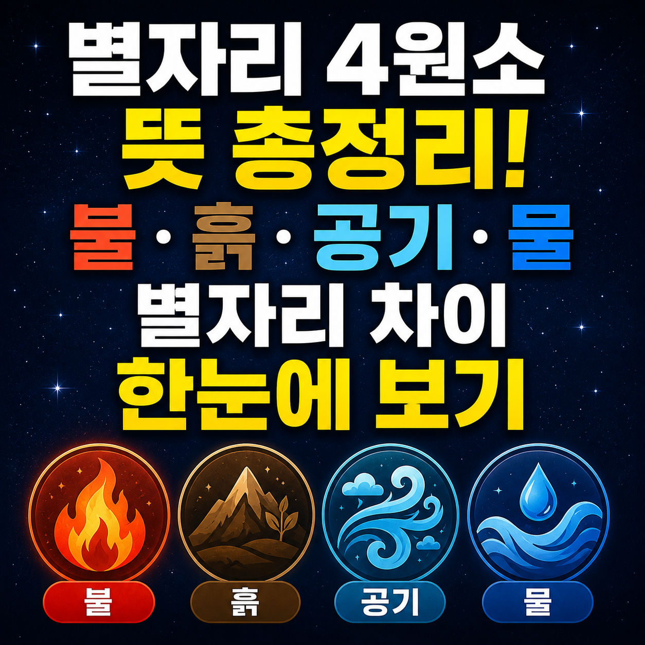 별자리 4원소