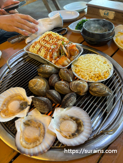 제부도 조개구이 맛집 가성비 좋은 선창 횟집 여행 후기