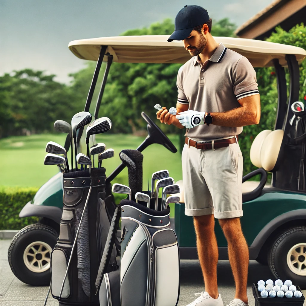 골프연습장 필드 라운딩, 준비물 차이점