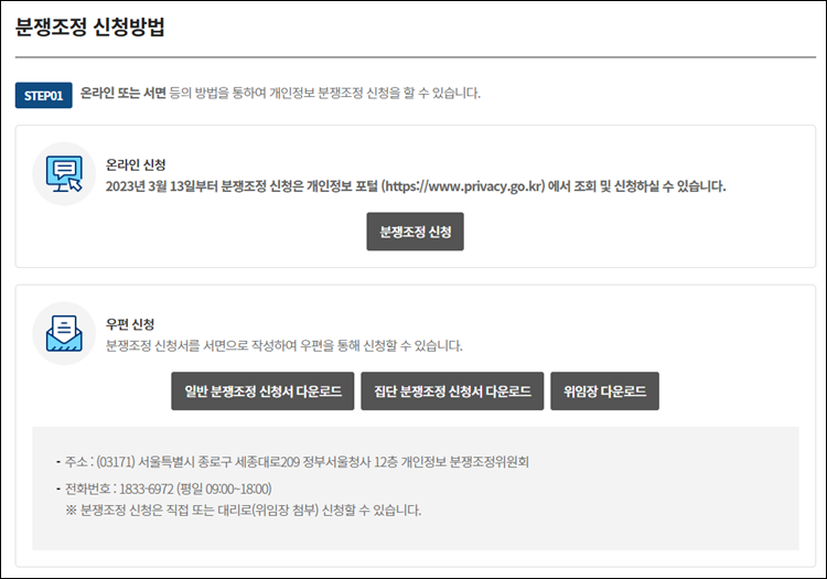 개인정보분쟁조정위원회-분쟁조정