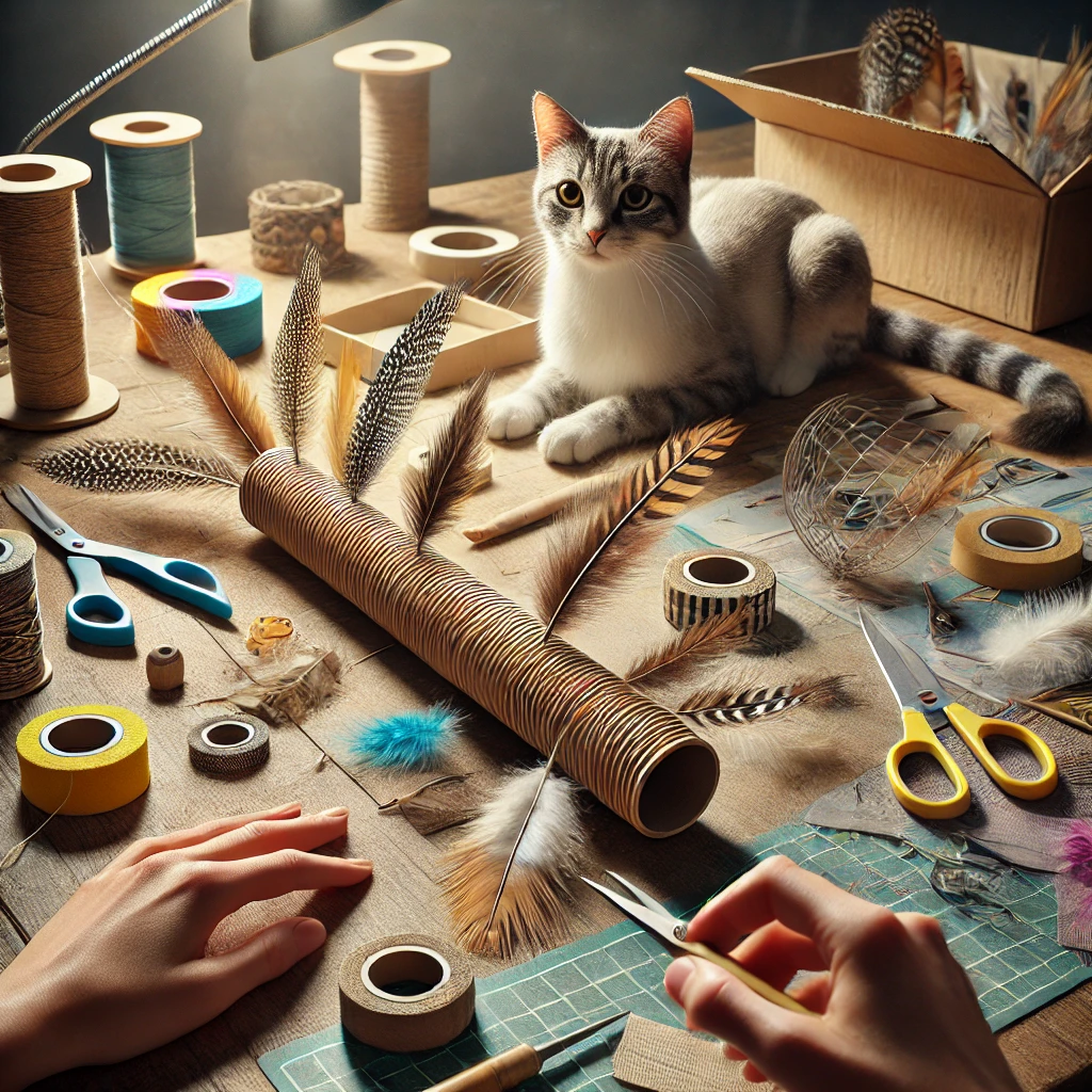 고양이 DIY 장난감 만들기