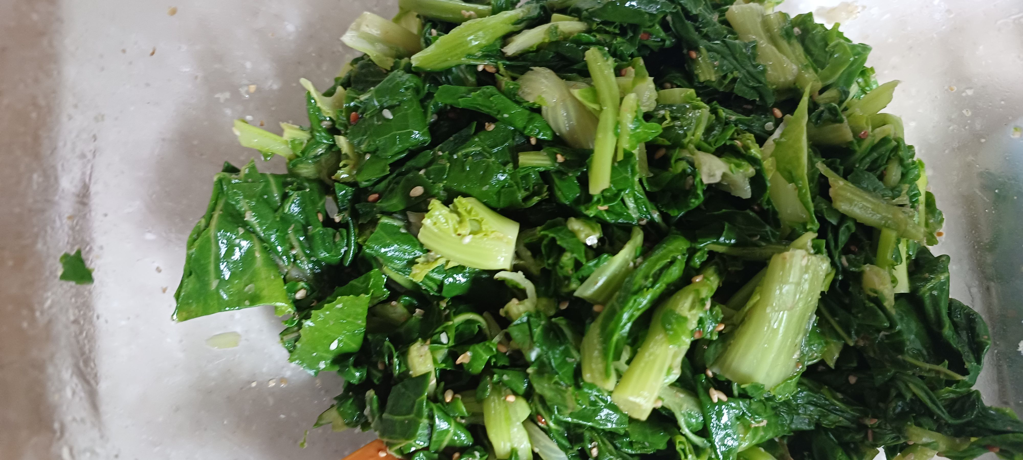 겨울초나물 완성