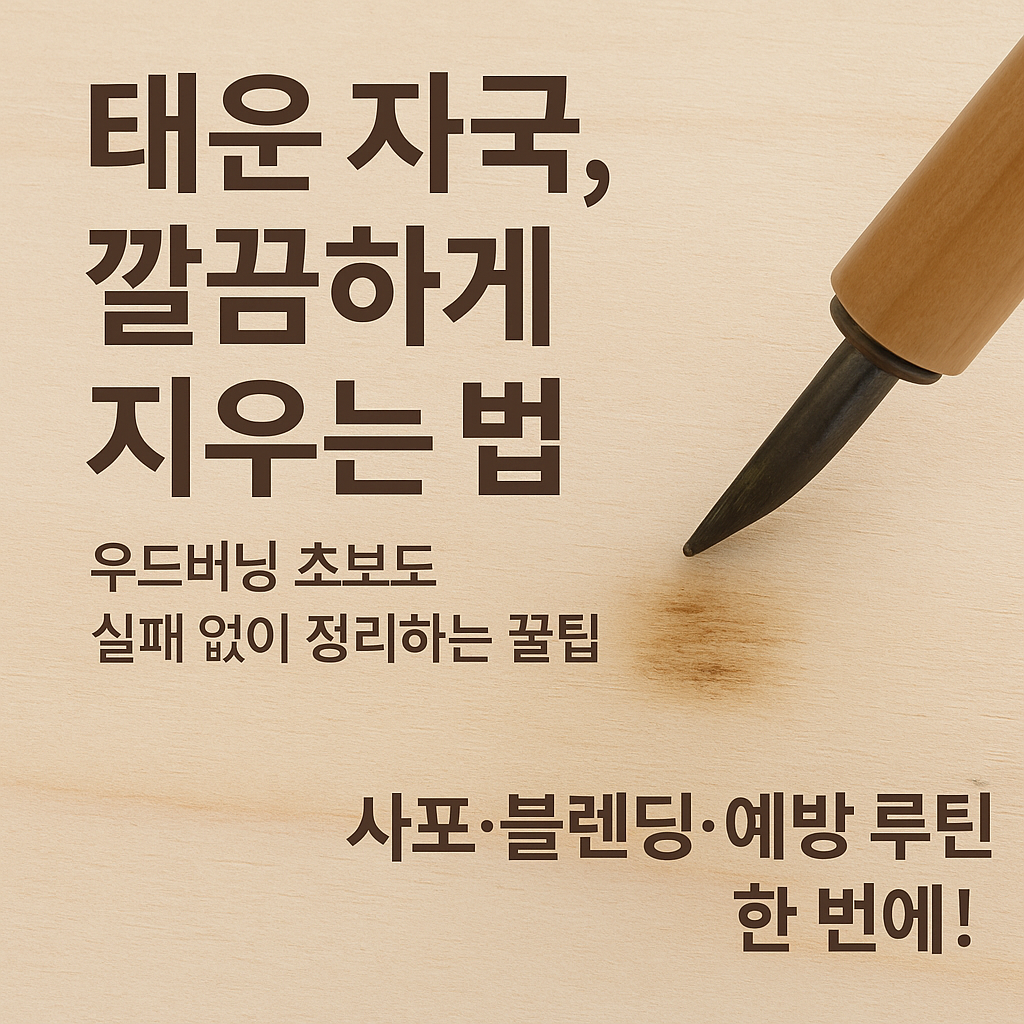 태운 자국 지우는 법