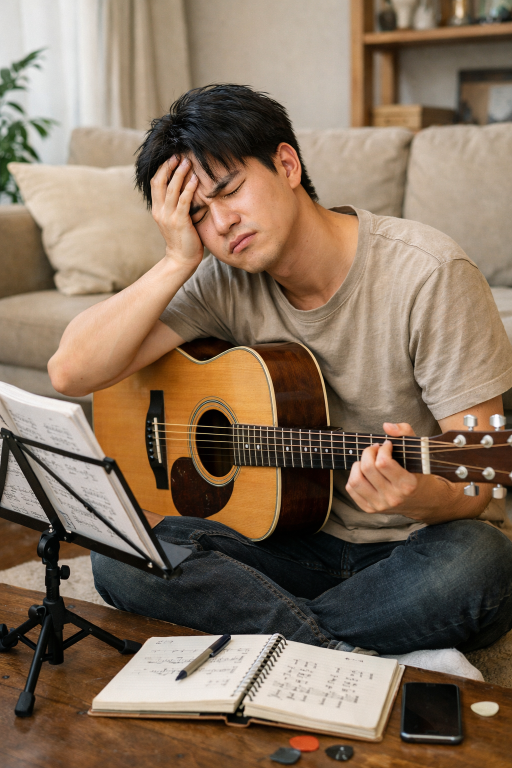 어쿠스틱 기타 초보