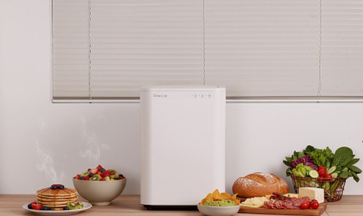 린클 음식물 처리기 주변에 음식들이 있는 장면